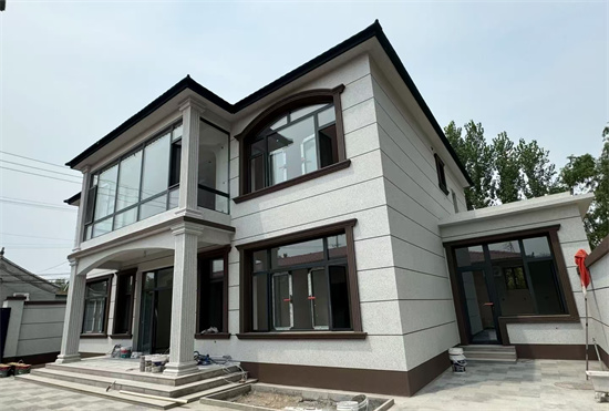 順義趙全營(yíng)自建房外墻水包砂裝飾案例